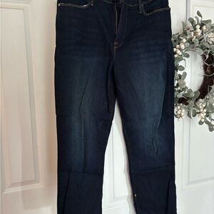 Frame Denim Le High Straight Dark Indigo Jeans